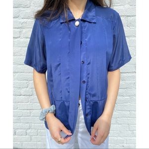 Navy Blue Blouse